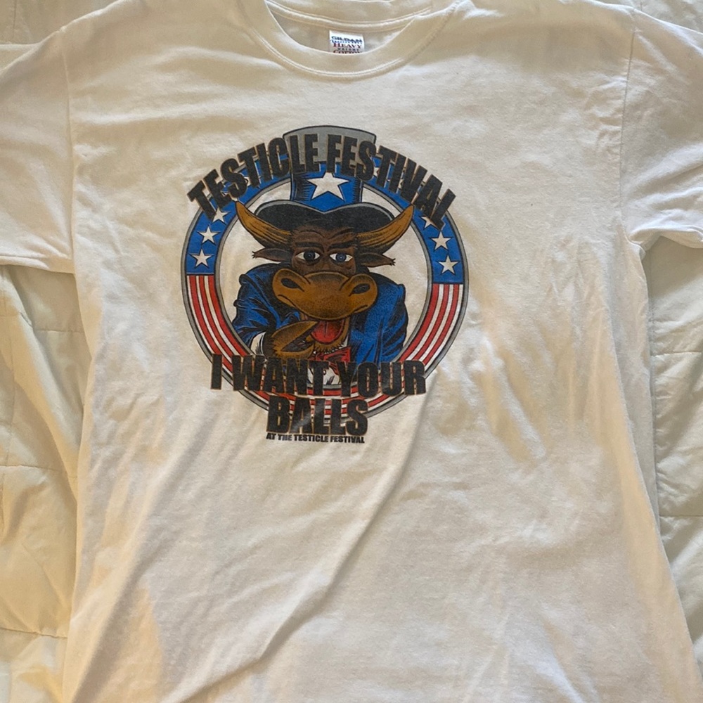 2018 TESTICLE FESTIVAL ‘I Want Your Balls’ UNISEX Tee Shirt - MONTANA